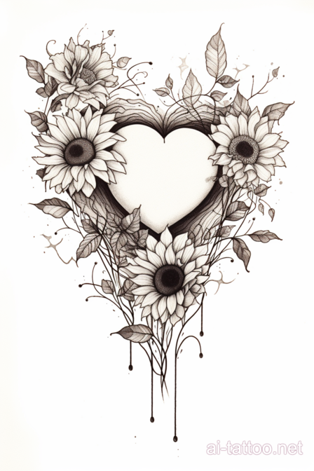  AI Sunflower Tattoo Ideas 7